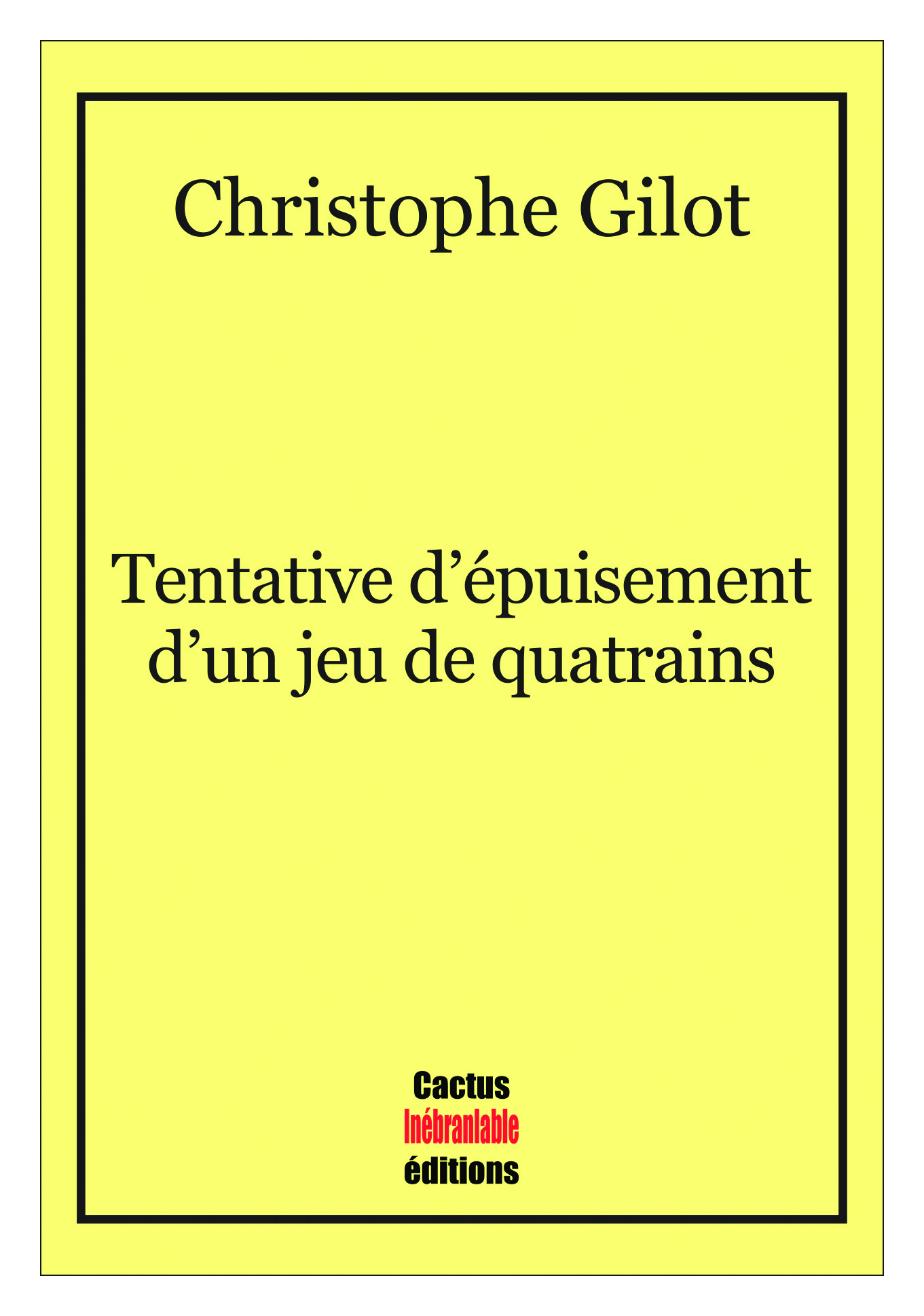 Couverture -Tentative d’épuisement – SITE Couverture -Tentative d’épuisement – SITE